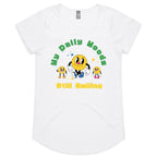 My Daily Moods - Womens Scoop Neck T-Shirt White Womens Scoop Neck T-shirt Printed In Australia