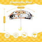 Cute Cartoon Cats Kids Safe Round Corner Umbrella Kids Safe Round Corner Umbrella animal Printed Offshore