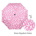 Pink Leopard - Semi-Automatic Foldable Umbrella (Model U12) Semi-Automatic Foldable Umbrella (U12)
