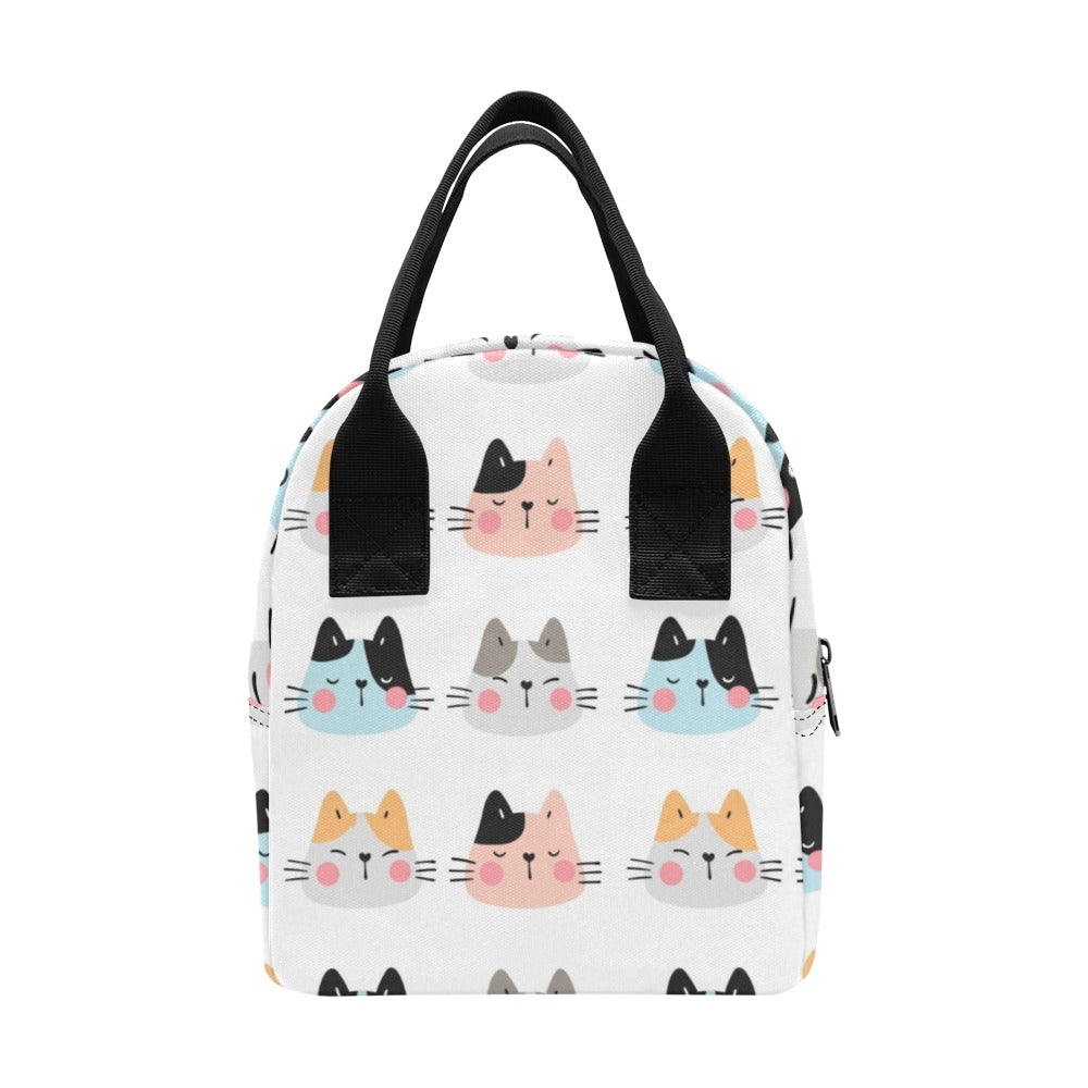 Cat Faces - Zipper Lunch Bag Zipper Lunch Bag Printed Offshore