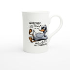 Whatever Life Throws At You, Duck And Let It Hit Someone Else - White 10oz Porcelain Slim Mug Porcelain Mug animal Globally Fulfilled
