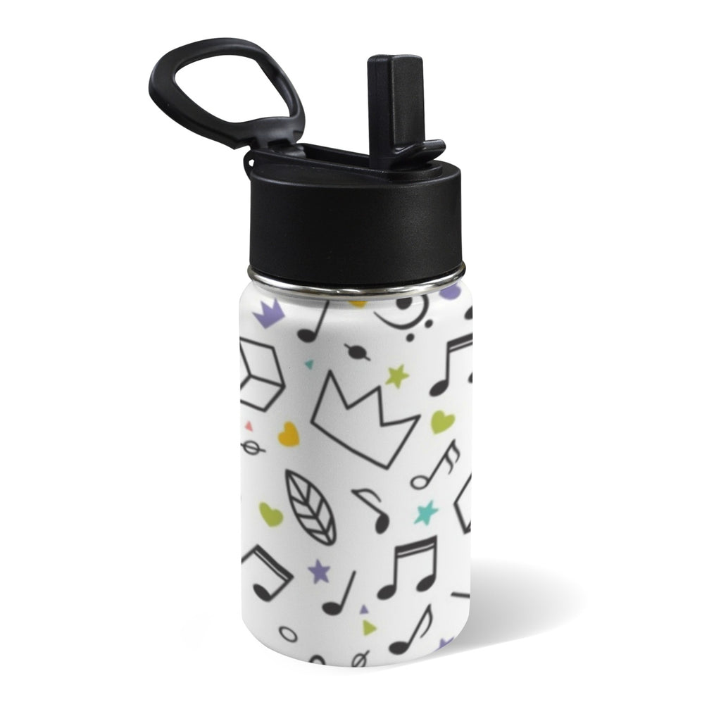 Music Time 12oz Kids Water Bottle with Straw Lid