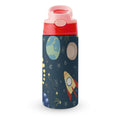 Space And Rocket Ship Little Kids Water Bottle pink 350ml Little Kids Water Bottle Printed Offshore Space