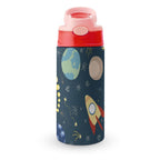 Space And Rocket Ship - Little Kids Water Bottle pink 350ml Little Kids Water Bottle Printed Offshore Space