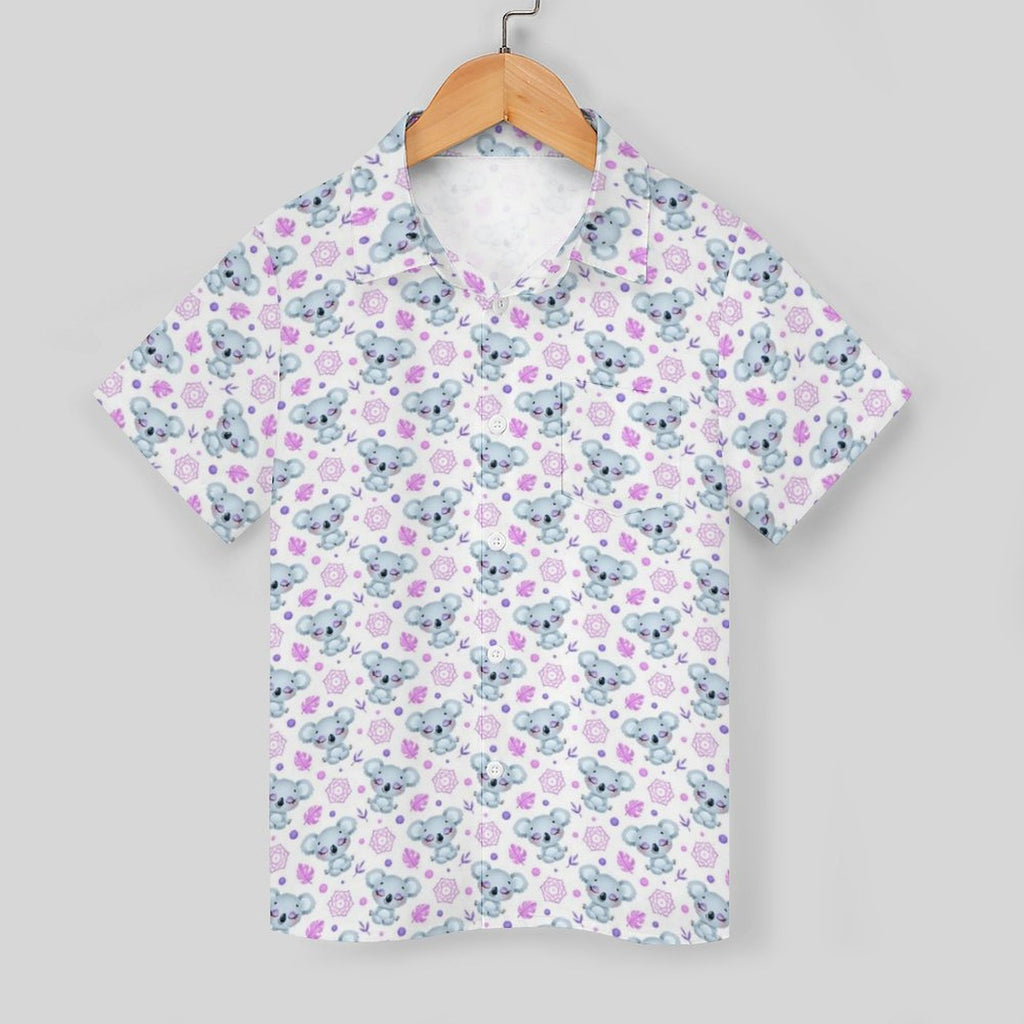 Zen Koala Kids Cotton Short Sleeve Shirt