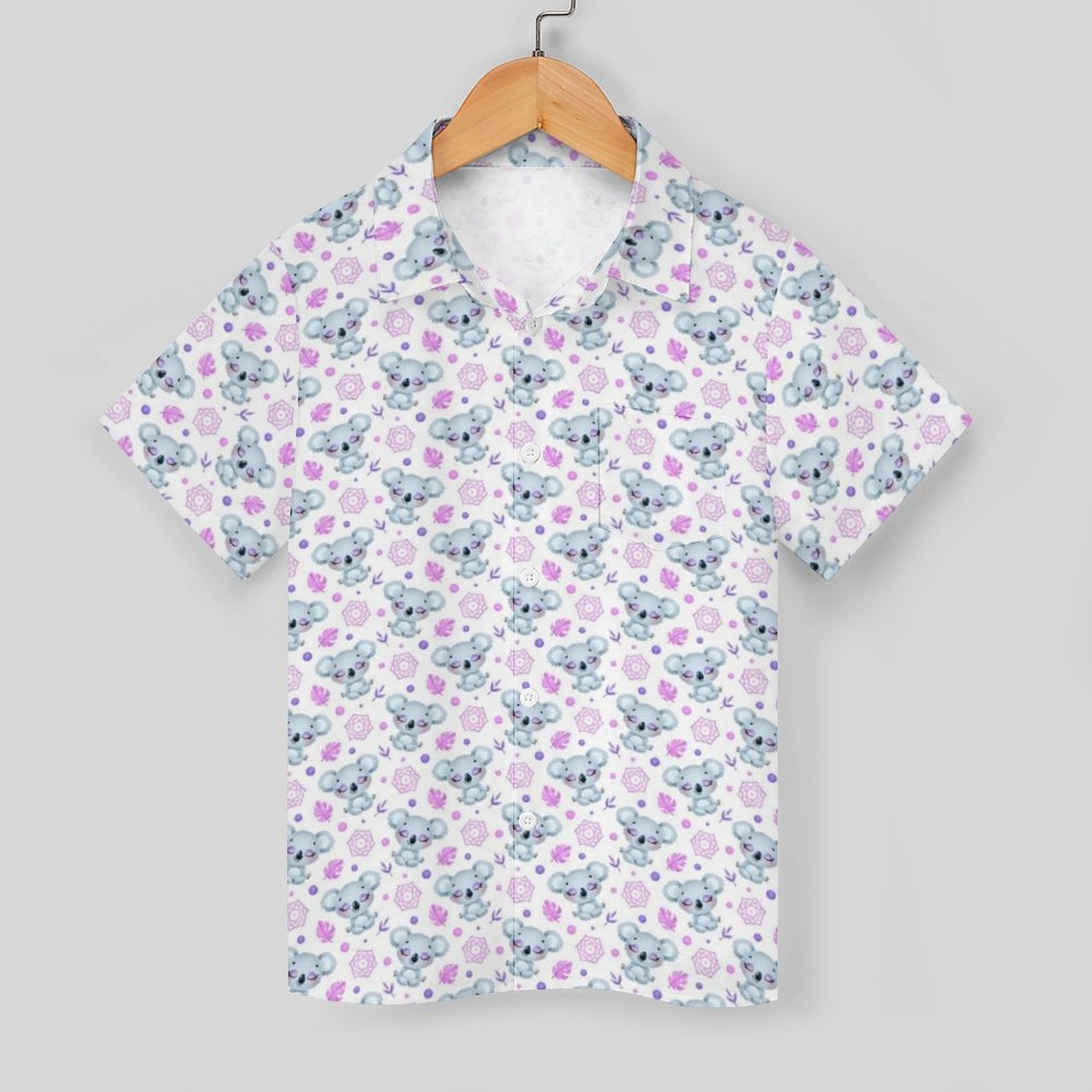 Zen Koala Kids Cotton Short Sleeve Shirt