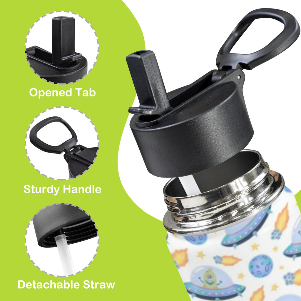UFO's 12oz Kids Water Bottle with Straw Lid