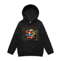 Game Cube Equations Kids AS Colour Hoodie