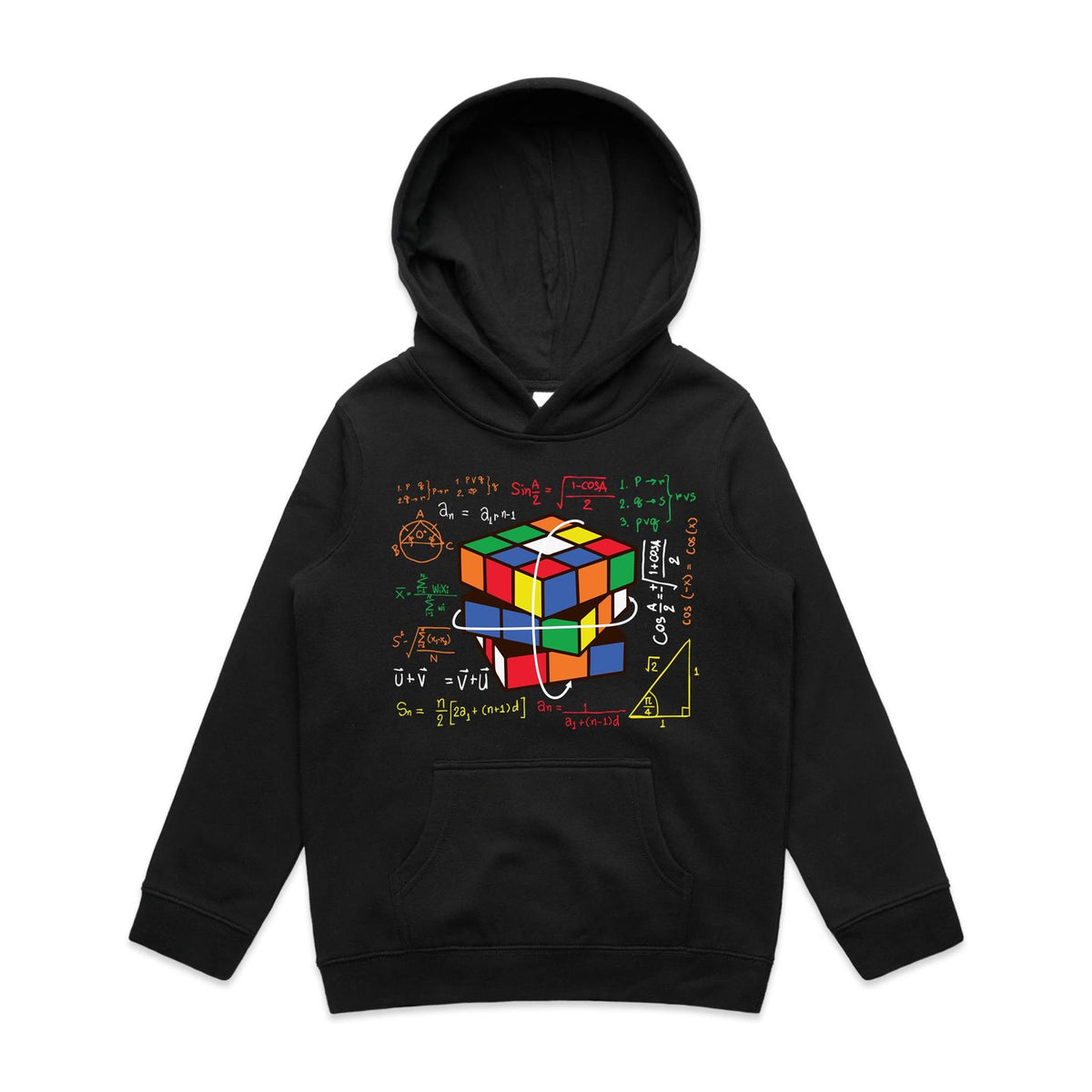 Game Cube Equations Kids AS Colour Hoodie