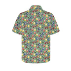 Pool Balls Men's Short Sleeve Hawaiian Shirt Men's Hawaiian Shirt (New) Games Printed Offshore