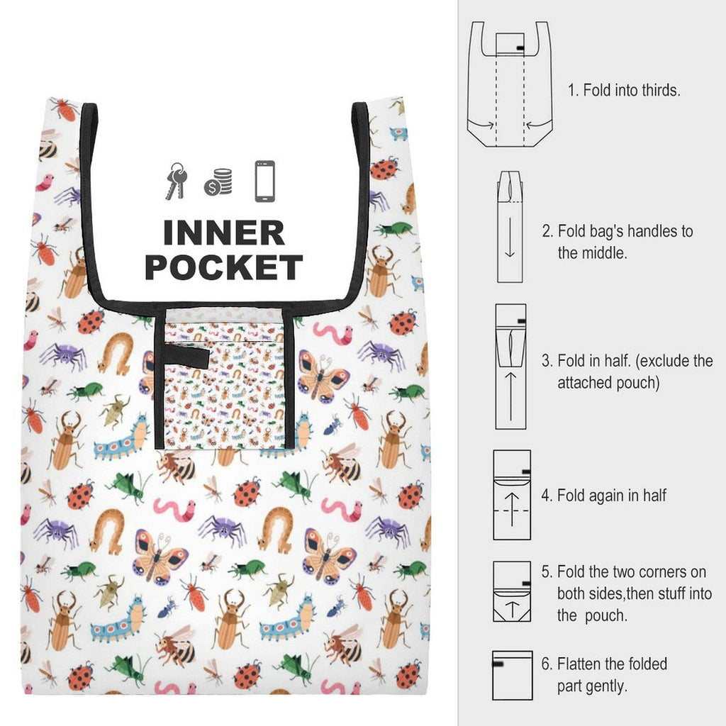 Cute Bugs Foldable Shopping Bag
