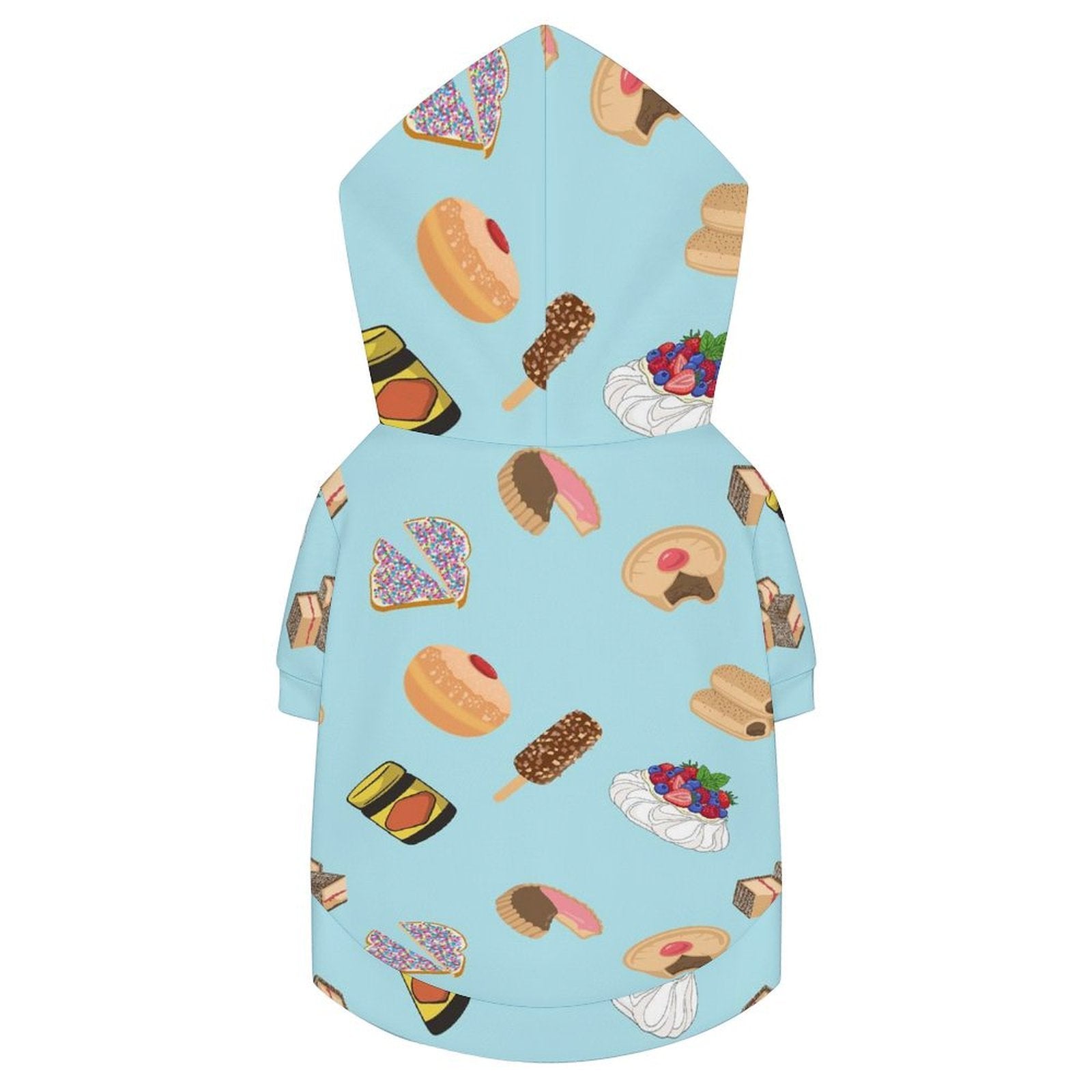 Classic Aussie Food Icons Pet Hoodie (Small Size)