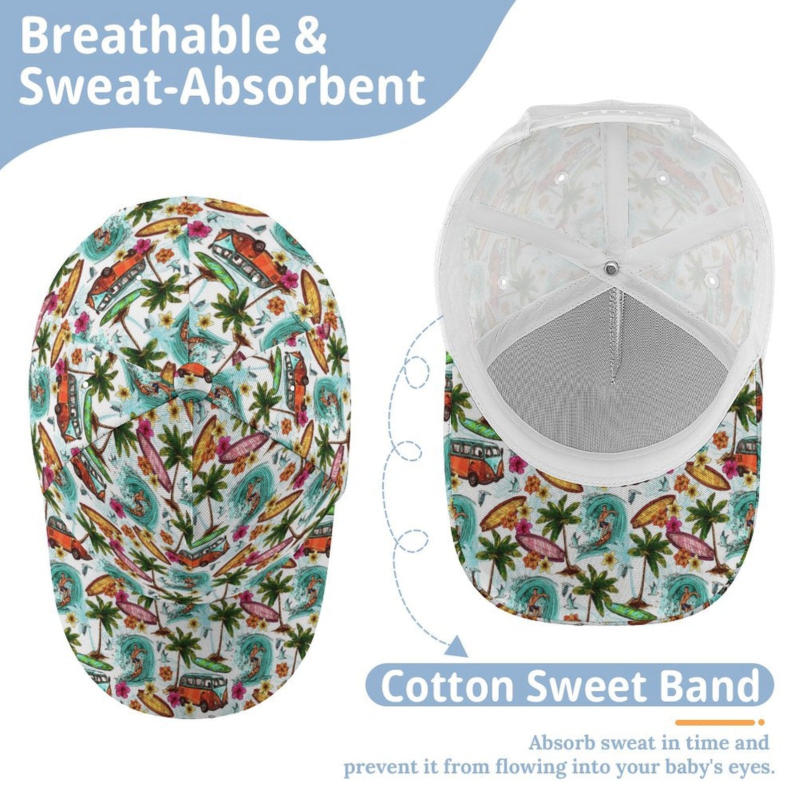 Surfing Safari Kids Baseball Cap