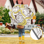 Monkeys And Bananas Kids Safe Round Corner Umbrella Kids Safe Round Corner Umbrella animal Printed Offshore