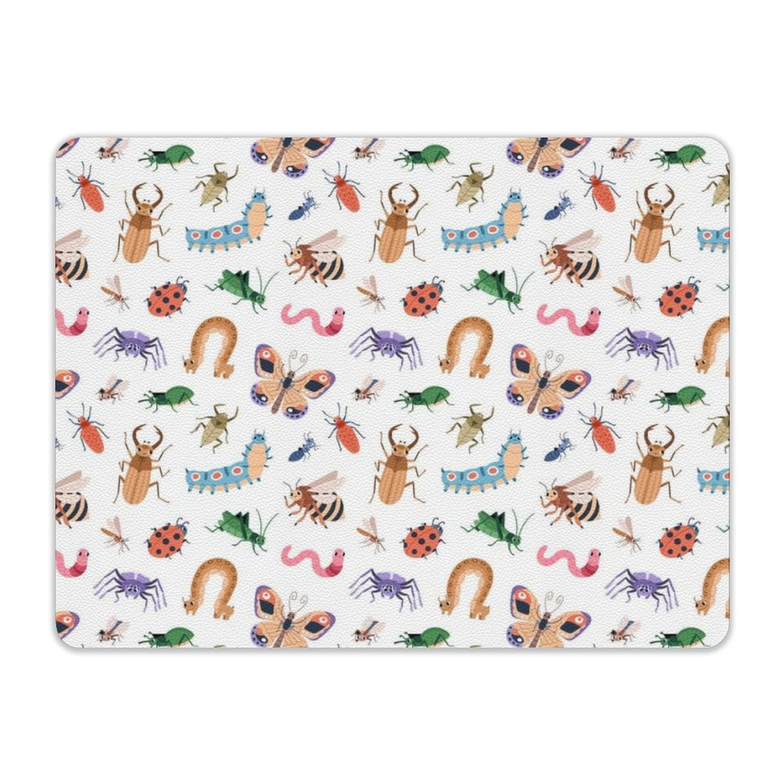Cute Little Bugs Leather Mouse Pad Leather Mouse Pad animal Printed Offshore