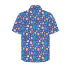 Planets On Blue Men's Hawaiian Shirt