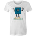 I'm A Total Square Women's AS Colour T-shirt White Womens T-shirt Maths Printed In Australia