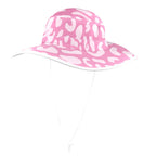 Pink Leopard Wide Brim Bucket Hat Wide Brim Bucket Hat animal Printed Offshore