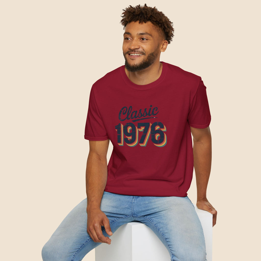 Turning 50, Classic 1976 Unisex Softstyle T-Shirt T-Shirt Australian Printer Birthday