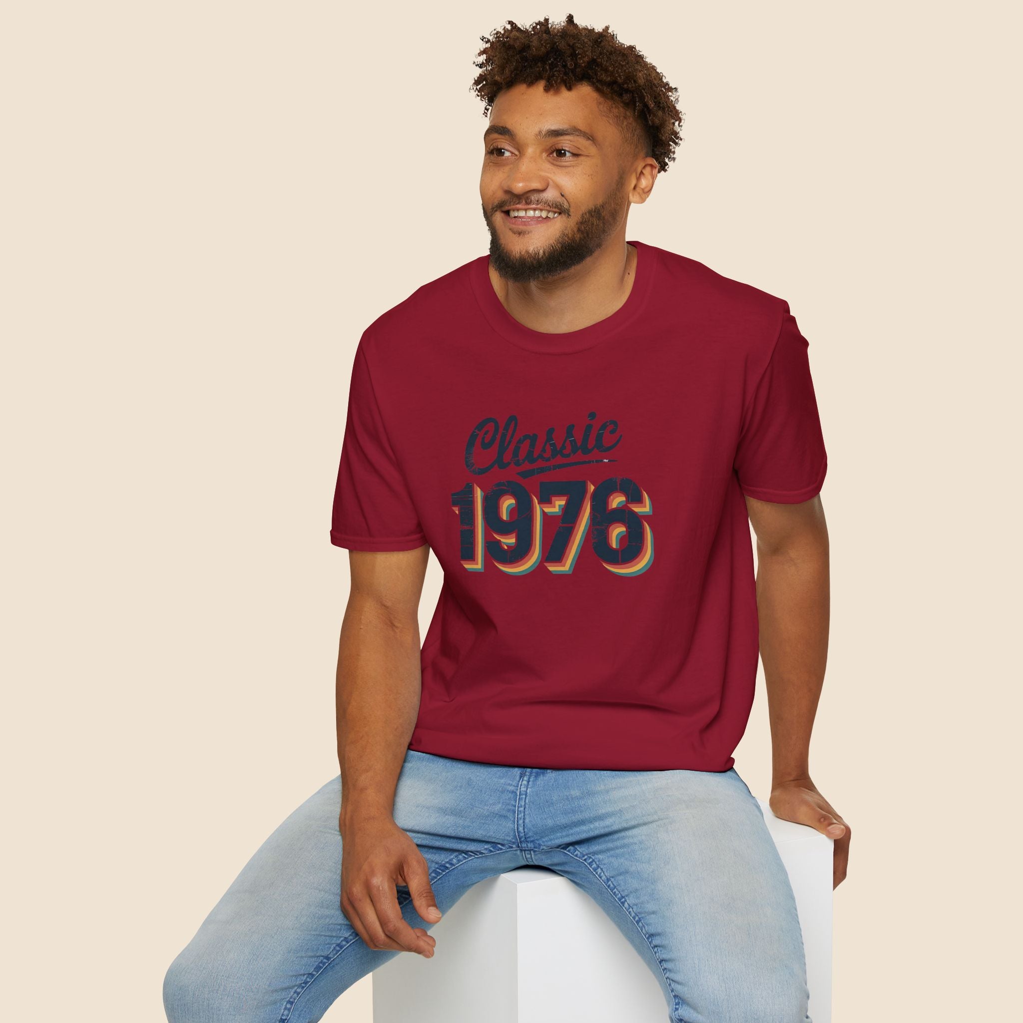 Turning 50, Classic 1976 Unisex Softstyle T-Shirt T-Shirt Australian Printer Birthday