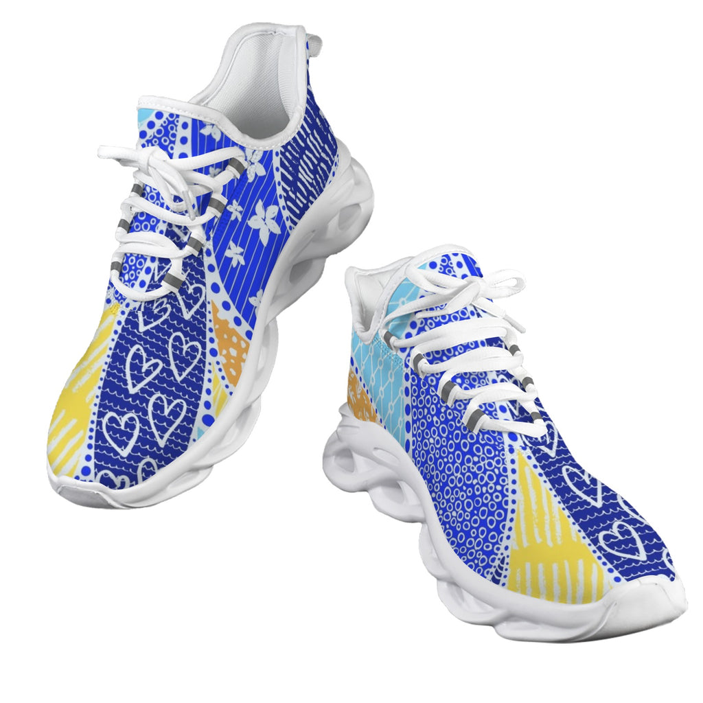 Blue Swirl Women's Twisted Sole Sneakers