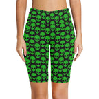 Aliens Women's Bike Shorts With Side Pockets Women's Bike Shorts Printed Offshore Sci Fi