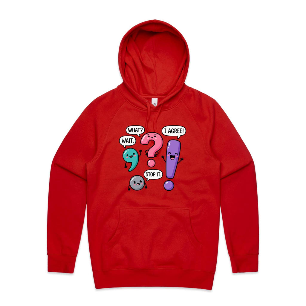 Funny Punctuation Men's AS Colour Hoodie