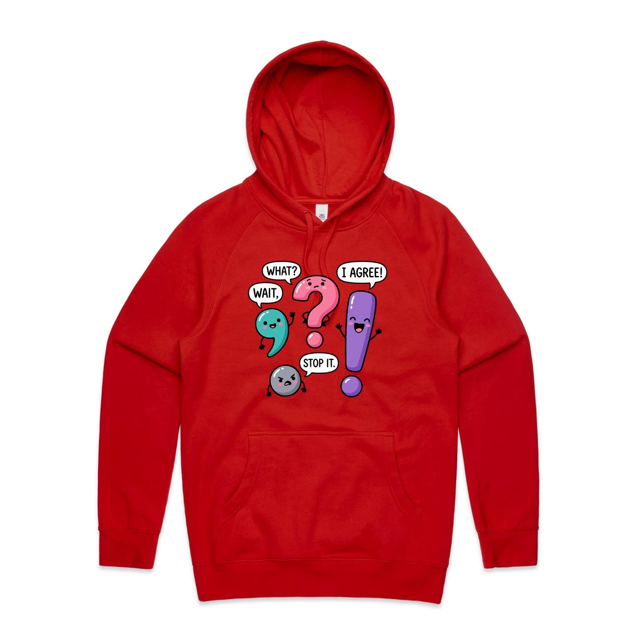 Funny Punctuation Men's AS Colour Hoodie