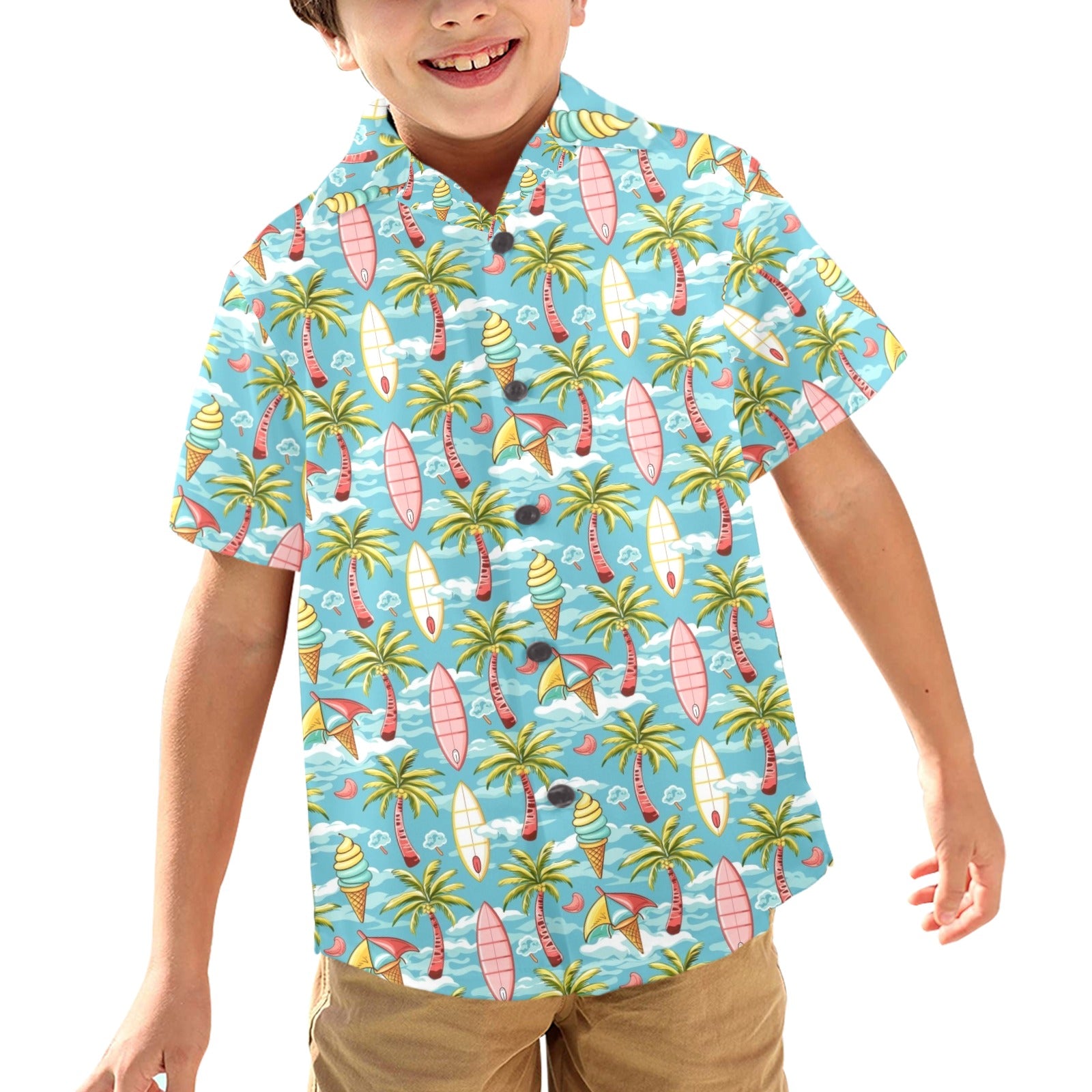 Summer Surf Junior Kids Hawaiian Shirt