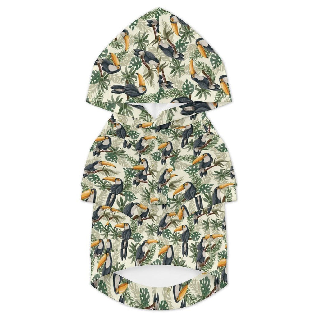Toucan Jungle Pet Hoodie (Large Size)