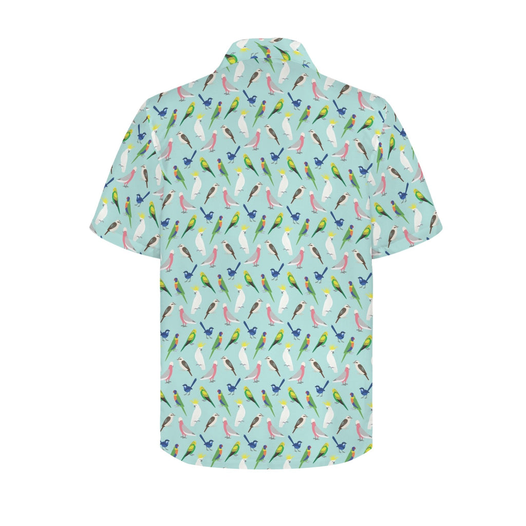 Australian Birds Men's Hawaiian Shirt (Model T87)