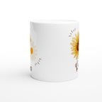 Be Happy - White 11oz Ceramic Mug White 11oz Mug Globally Fulfilled plant positivity