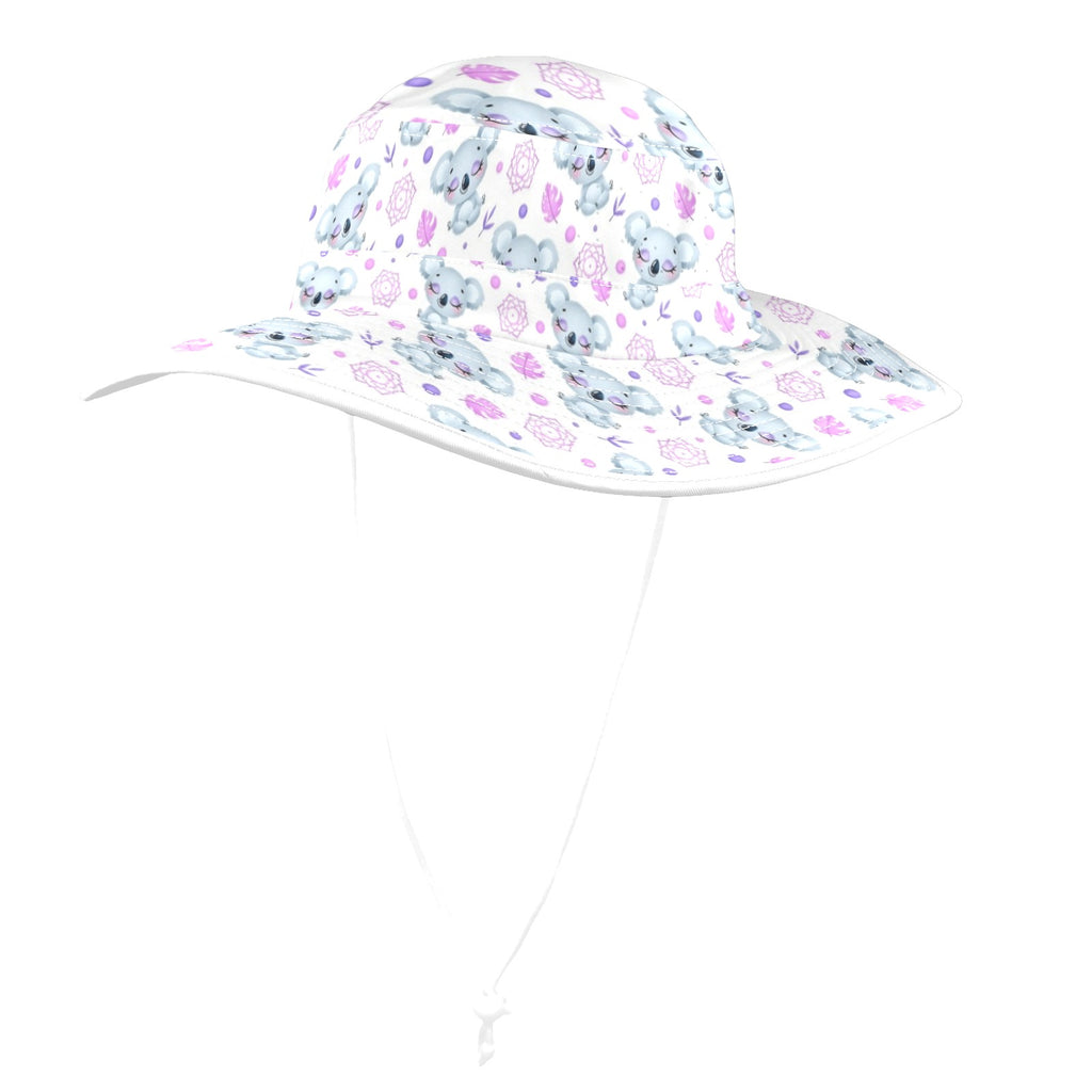 Zen Koala Wide Brim Bucket Hat Wide Brim Bucket Hat animal Australia Printed Offshore