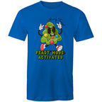 Christmas Feast Mode Activated - Mens T-Shirt Bright Royal Mens Christmas T-shirt Christmas Printed In Australia