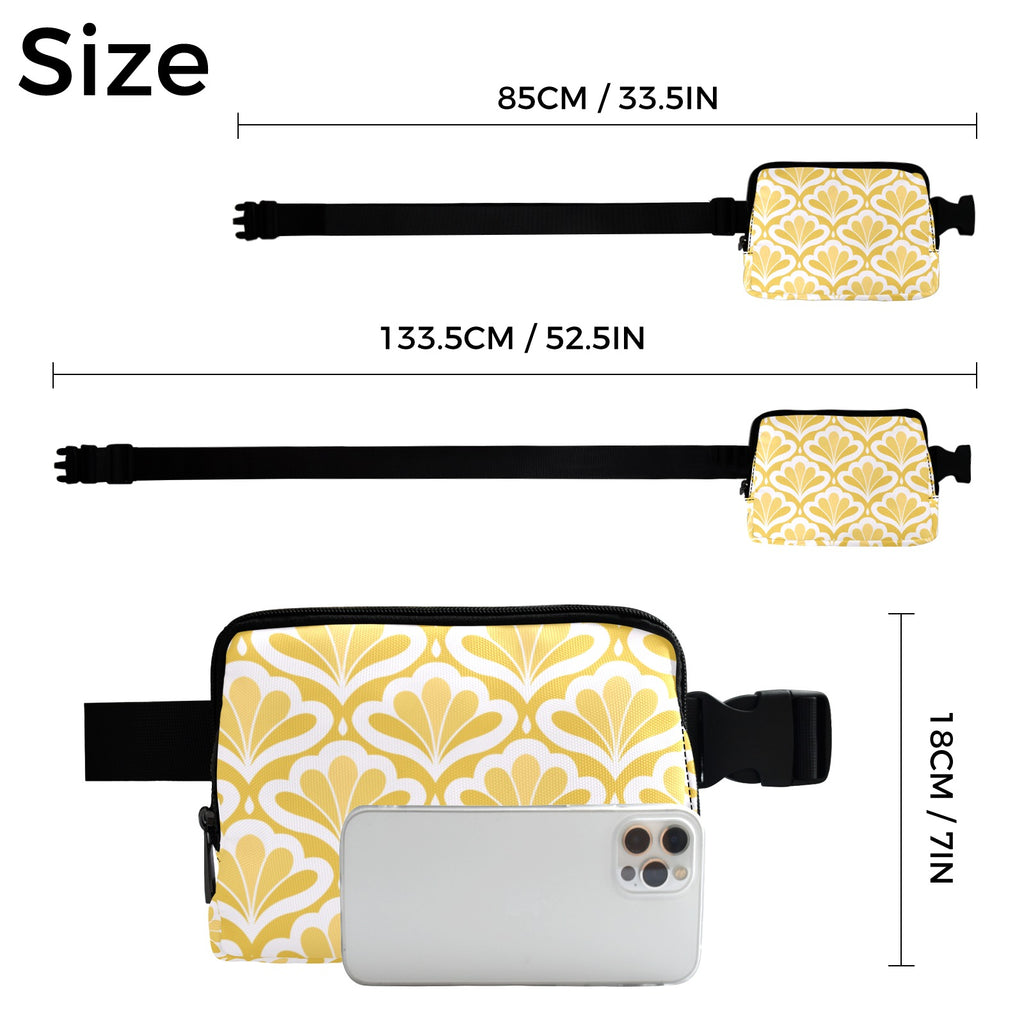 Yellow Pattern - Belt Bag