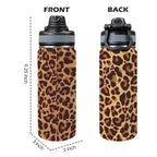 Leopard Print Insulated Water Bottle with Dual-Use Lid (18oz) Insulated Water Bottle with Dual-Use Lid (18oz) animal Printed Offshore