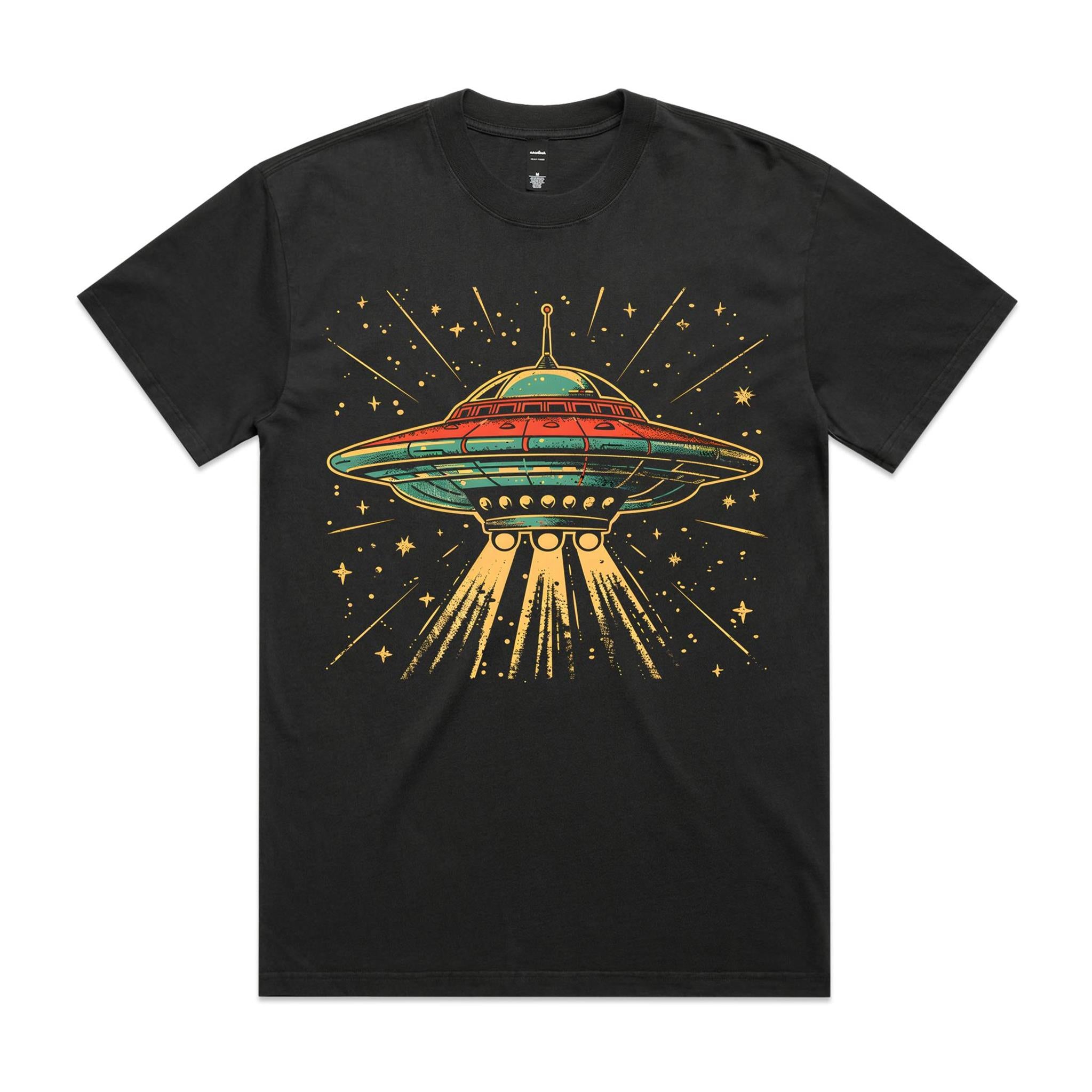 Retro UFO AS Colour Heavy Faded Tee