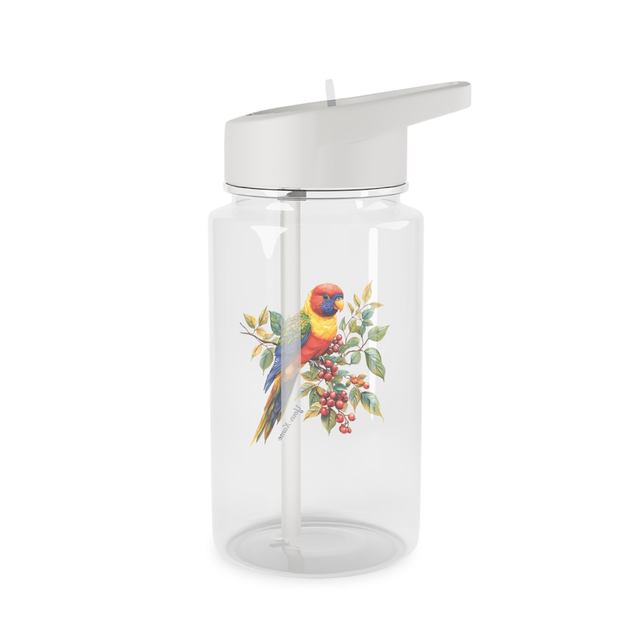 Personalised - Lorikeet - Clear Tritan Water Bottle