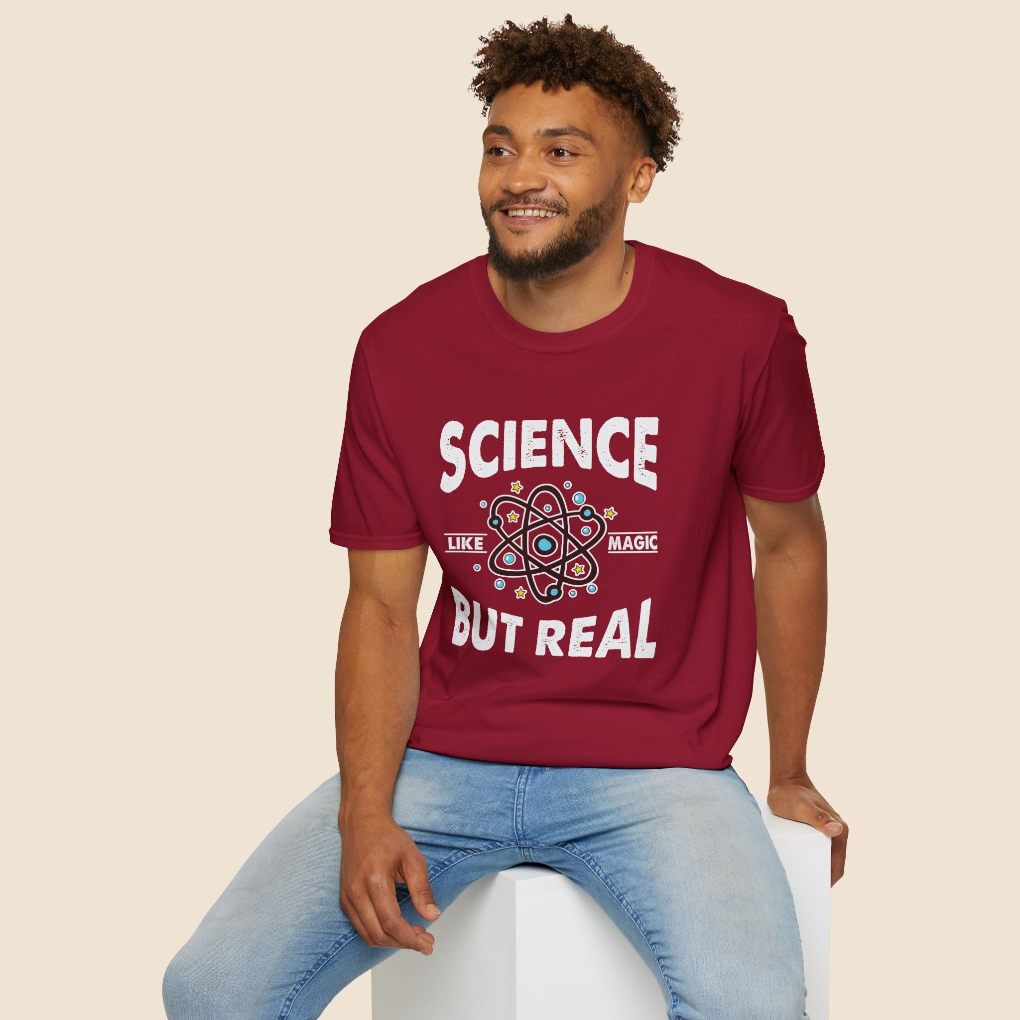 Science, Like Magic But Real Unisex T-Shirt Unisex Adult T-shirt Globally Fulfilled Science