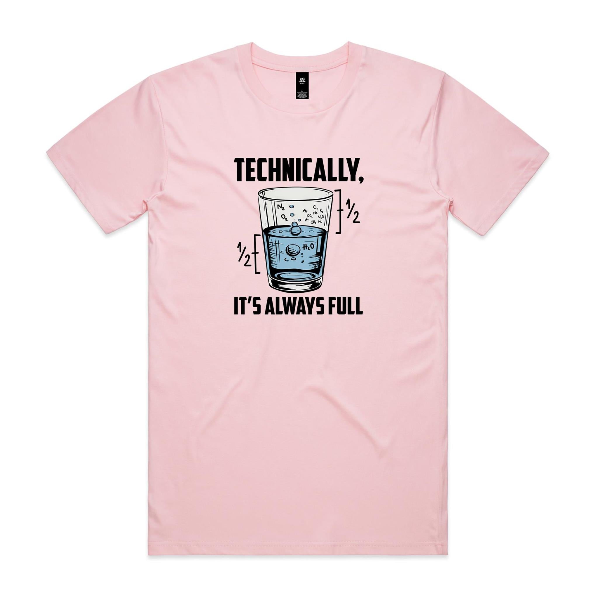 Glass Half Full Men's AS Colour T-shirt
