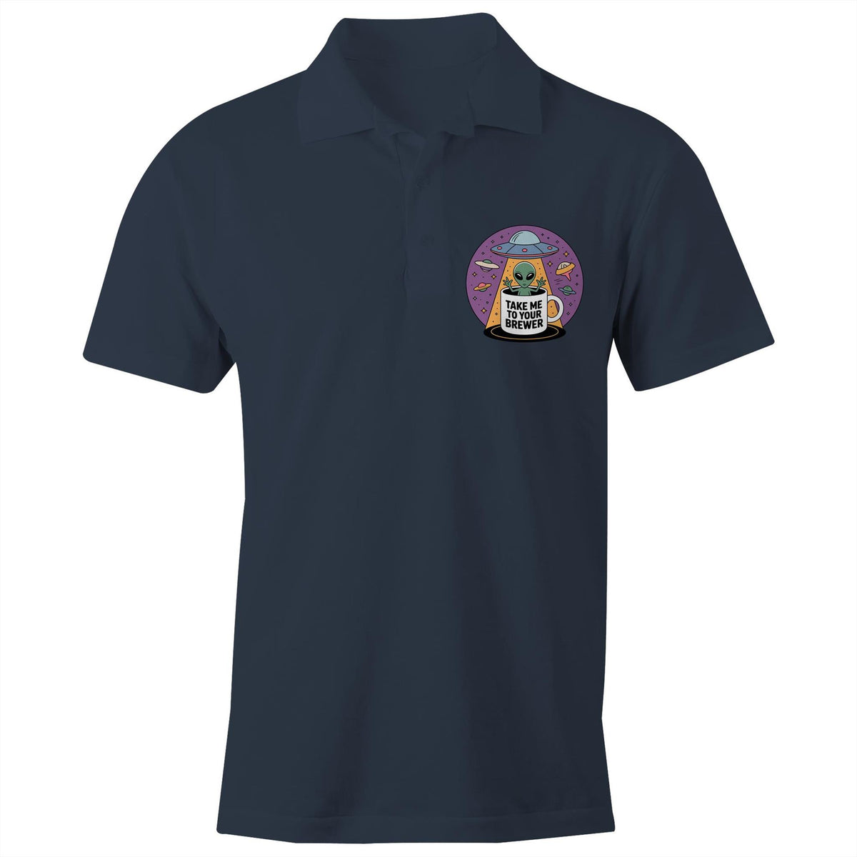 Alien Coffee Take Me To Your Brewer AS Colour Chad Polo Shirt