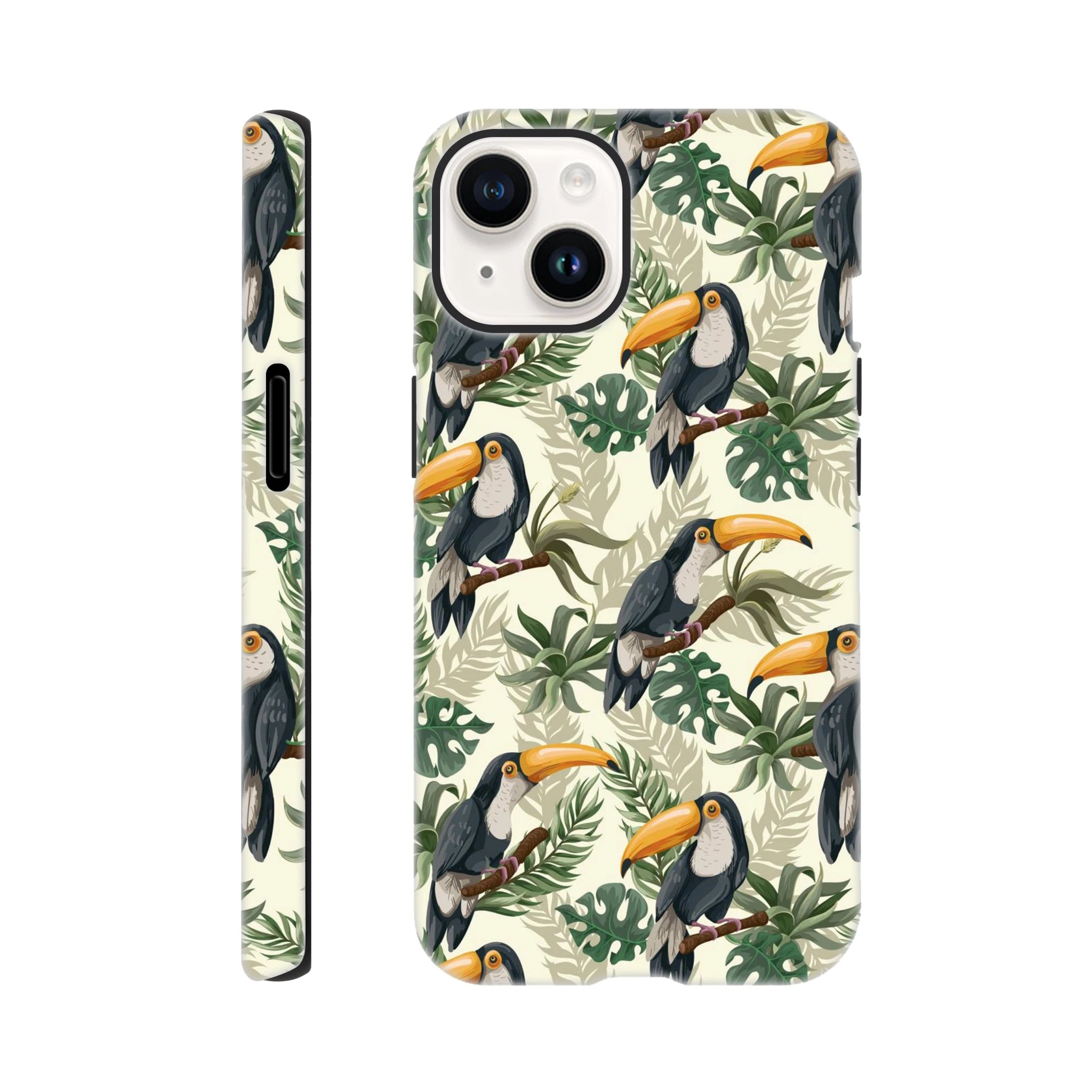 Toucan Jungle - Apple iPhone Tough case iPhone 14 iPhone Tough Case animal Globally Fulfilled