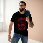 Science, It's Like magic, But Real - Men's Staple Tee Black Mens Premium T-Shirt Printed in AU and US Science