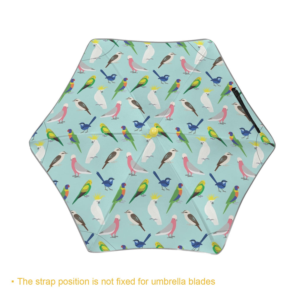 Australian Birds Kids Safe Round Corner Umbrella Kids Safe Round Corner Umbrella animal Birds Printed Offshore