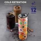 Pencils 20oz Tall Skinny Tumbler with Lid and Straw