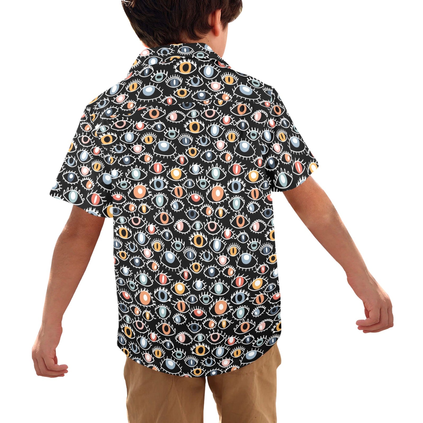 Eyes On Black Junior Kids Hawaiian Shirt