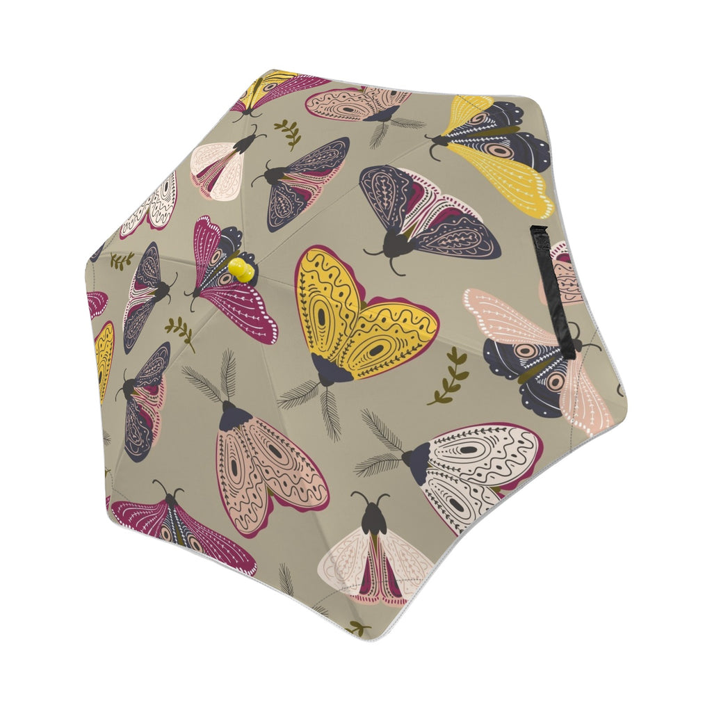 Pretty Moths Kids Safe Round Corner Umbrella