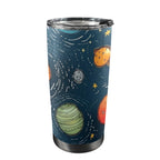 Galaxy - 20oz Mobile Tumbler with Lid (Black Lock) One Size 20oz Travel Mug animal Printed Offshore Space