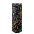 Squiggle Time 20oz Tall Skinny Tumbler with Lid and Straw One Size 20oz Tall Skinny Tumbler with Lid and Straw Printed Offshore
