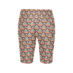 Coffee Van Women's Bike Shorts With Side Pockets Women's Bike Shorts Coffee Printed Offshore